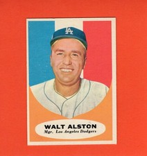 1961 Topps #136 Walt Alston MG EX/NM Los Angeles Dodgers #36868