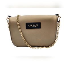 Versace Parfums Tan Shoulder Chain Bag