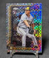 Connor Thomas X-Fractor Rookie RC 2025 Topps Chrome Update Card #USC192 Brewers. rookie card picture