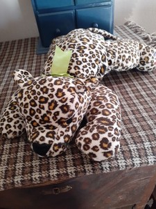 1996 Ty Pillow Pal Speckles the Spotted Leopard 15 Inch Cuddly and Soft