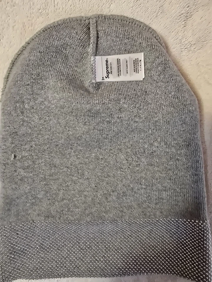 Supreme Studded Knockout Big Logo Beanie Only Available Grey -1 Blue-3 - Image 3 of 4
