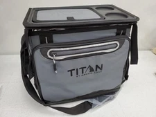 NEW - NO TAGS Titan 40-Can Soft Collapsible Cooler - Gray / Black Trim