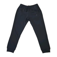 Adidas Essentials Fleece 3-Stripes Tapered Cuff Pants Black/Black Stripes Size L