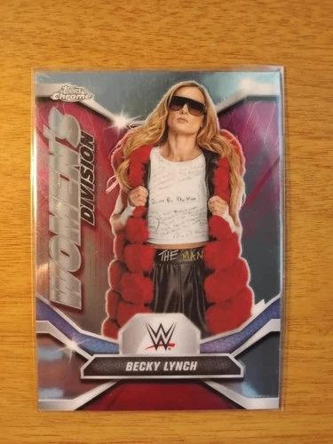 BECKY LYNCH 2026 TOPPS CHROME WWE "WOMANS DIVISION" INSERT WRESTLING CARD-#9🔥