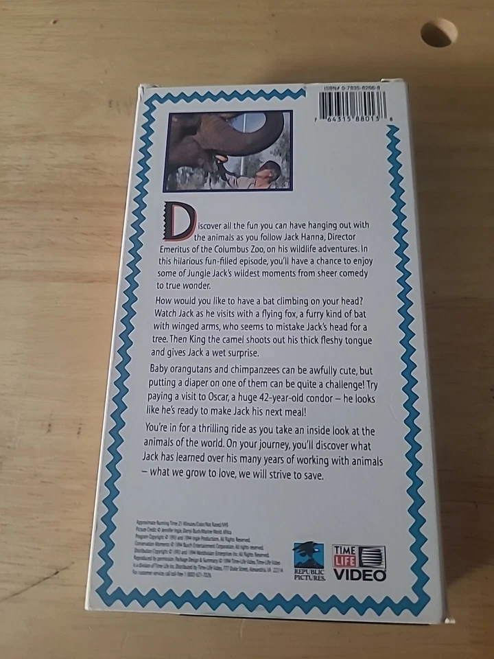 Animal Bloopers With Jack Hanna VHS VCR Video Tape Movie Used - Image 2 of 4