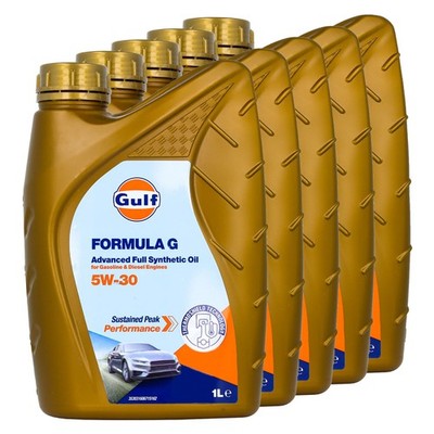 Motoröl Gulf Formula G 5W-30 5 X 1 Liter für Seat Skoda Smart Subaru Suzuki VW
