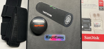 Tactacam 5.0 Camera Hunting Wide Angle Lens Cap 64gb Head Band Strap Headband