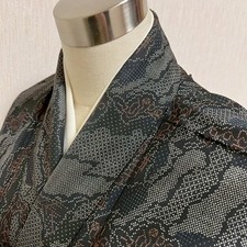Kimono KJ2564 Oshima Tsumugi Height 144.5cm Pure Silk