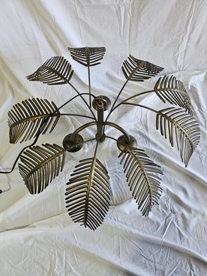 New Tropical Palm Leaves Chandelier Unique Rustic Lamp Hanging Light