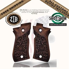 ZIB GRIPS for Beretta 81F, 81 FS, 84F, 84FS, 81BB, Fatih 13, 84BB Flower Design