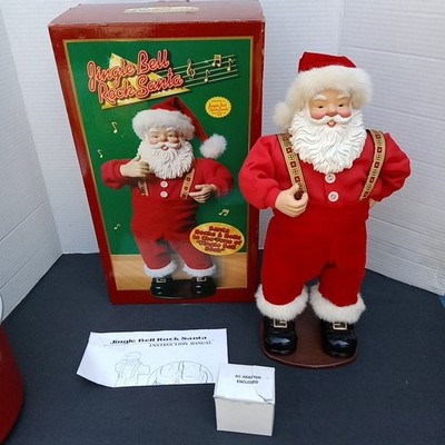 その他 Jingle Bell Rock Santa Rock Santa Collectibles Jingle Bell Rock Animated Santa Claus