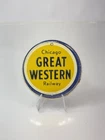 Vintage 1950’s Post Cereal Premium “Chicago Great Western” Railroad Tin Sign