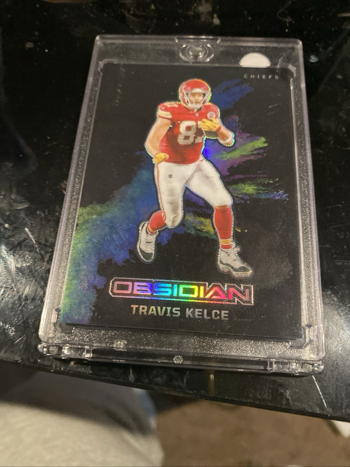 2024 Panini Obsidian - Black Color Blast Travis Kelce #21