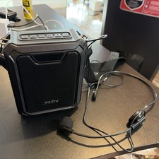 SHIDU M1000 Voice Amplifier with Wired  Wireless BT Microphone Headsets