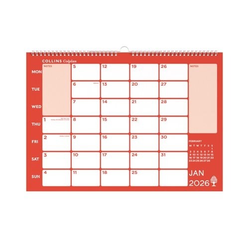 Collins Colplan A3 Memo Calendar 2026 CMC-26