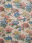 lovely 1930s floral chintz flowers single long curtain