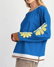 Sunflower Embroidery Sweatshirt