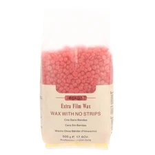 Hard Wax Beans for Face, Underarms, Bikini Hair Remover 17.6 oz (Strawberry)