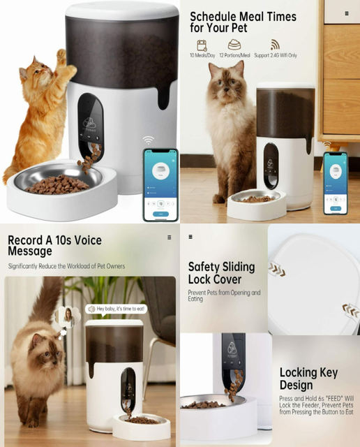 automatic cat feeder ebay