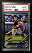 2024 Topps Now Jackson Chourio RC Debut Card #16 Brewers PSA 10
