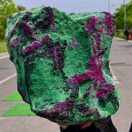 8.21LB Natural green Ruby zoisite (anylite) crystal Chakra mineral Energy - Picture 10 of 21