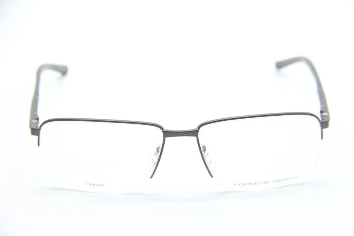 NEW PORSCHE DESIGN P'8316 D BRONZE GREY AUTHENTIC EYEGLASSES W/CASE 57-16