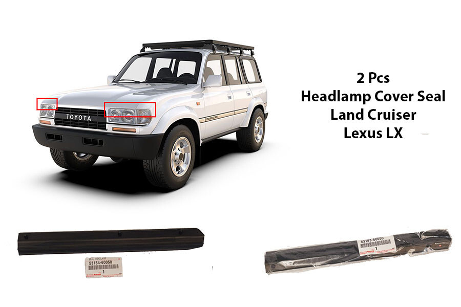 2X Toyota Land Cruiser FJ80 Lexus LX Headlamp Cover Seal Set 53183