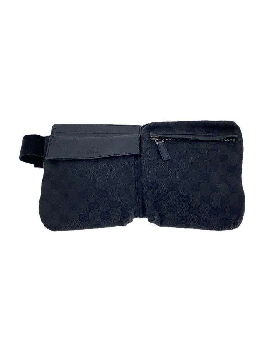 Sac GUCCI taille GG toile noir occasion