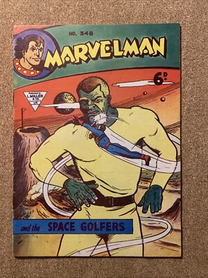 Marvelman # 348 FN/VFN Early 60s UK Monthly ,reprint material, L. Miller & Son