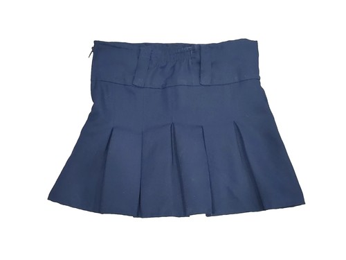Authentic School Uniform Girls Navy Blue Pleated Skirt Skort 6 6X - Picture 2 of 4