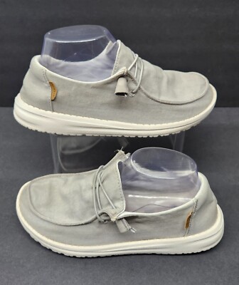 Hey Dude Light Gray Casual Shoes‎ size 7 Hey Dude Mens Wally Free Light Grey Size 8 Slip On Walking  main image 4