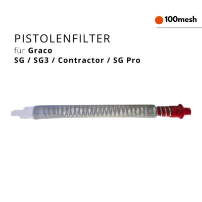 1x Pistolenfilter Einsteckfilter für Graco Spritzpistole SG 3 Contractor SG Pro
