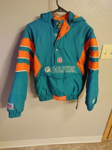 miami dolphins pullover starter jacket