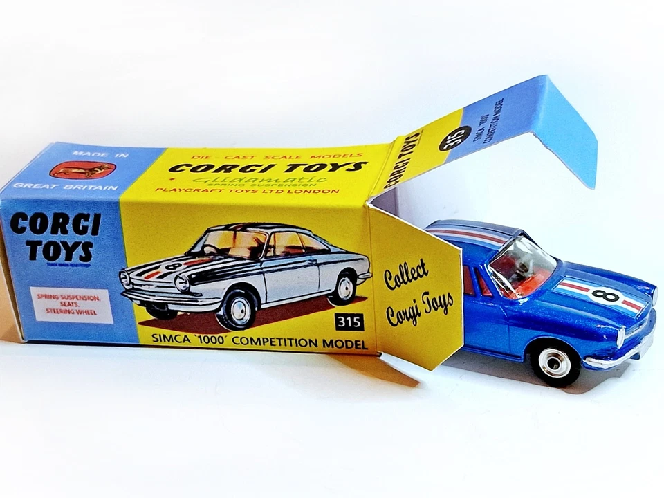 Corgi Toys Nr. 315 Simca 1000 Competition - inklusive Repro Box - Bild 2 von 4