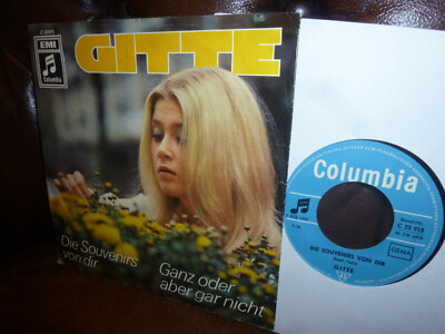 Gitte, Die Souvenirs von dir, Ganz oder aber gar nicht, C 23915 Single, 7'' 1968