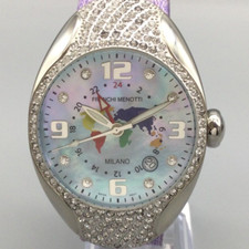 Franchi Menotti Milano Concept Watch Women Crystals MOP World Map New Battery