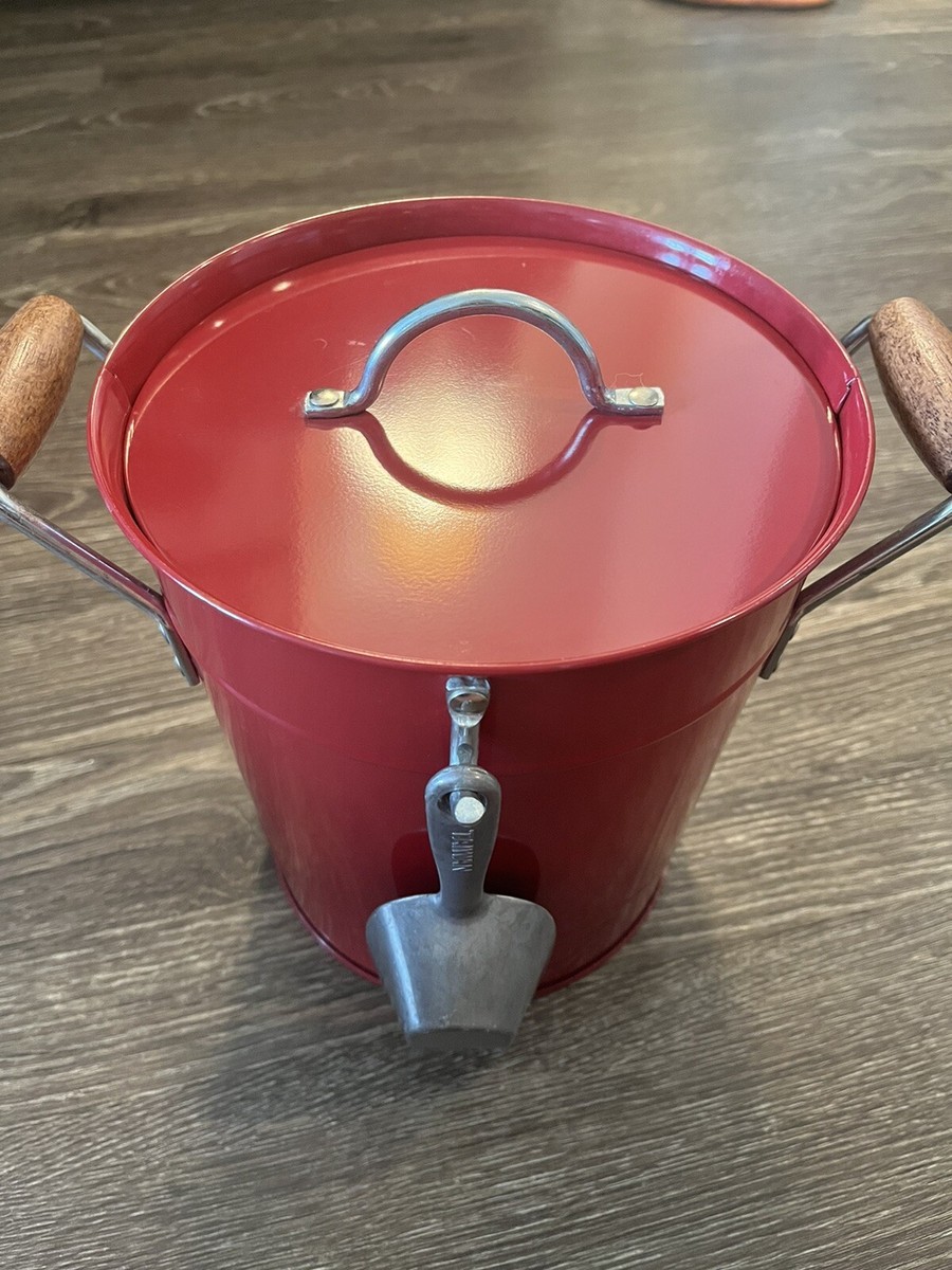 Vintage Pottery Barn Silver Plate Champagne/wine /ice Bucket  Pottery Barn galvanized ice bucket with scoop main image 2