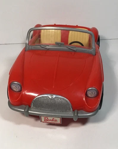 Red Ferrari Barbie Car Convertible 1998 Vintage sports Car