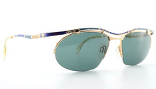 CAZAL Sunglasses 294 Col. 686 54 17 135 Custom Green UV Lens 90s Gold Blue