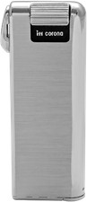 ITT CORONA Pfeifenfeuerzeug Pipemaster / Messing gebürstet / 77 x 28 x 11 mm