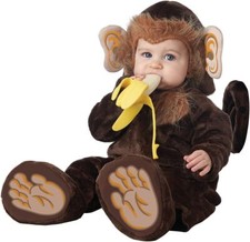Cheeky Lil' Monkey Jungle Animal Fancy Dress Up Halloween Toddler Child Costume