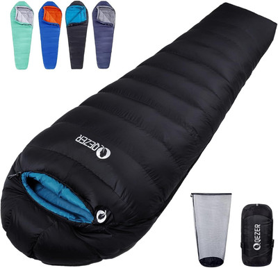 down Sleeping Bag Lightweight Winter Sleeping Bag 0°C to -12°C [1200G/1690G] for