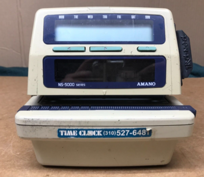 AMANO NS-5000シリーズ タイムレコーダー Amano NS-5000 Series Electronic Time Punch Clock Recorder NS5100