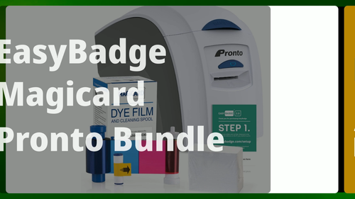 Magicard Pronto ID Card Printer Bundle with Ribbon and 100 Cards - Video 1 of 1