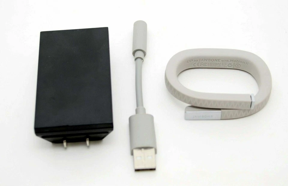 NEW Jawbone UP Wristband LARGE v2 LIGHT GREY Fitness Diet Tracking Bracelet gray - Image 2 of 4