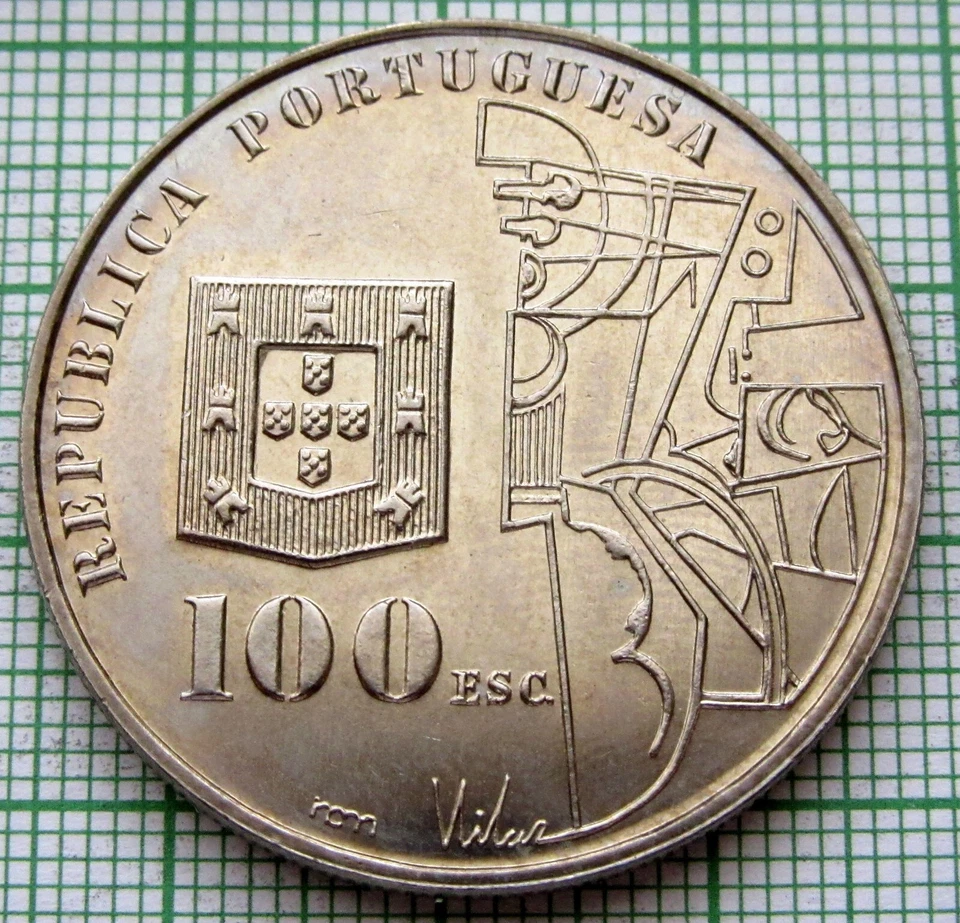 PORTUGAL 1987 100 ESCUDOS Amadeo de Souza Cardoso - Expressionism Cubism Painter - Image 4 of 4