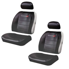 New Dodge Vinyl Seat Covers Side less 3 Pc Design Licensed Pair