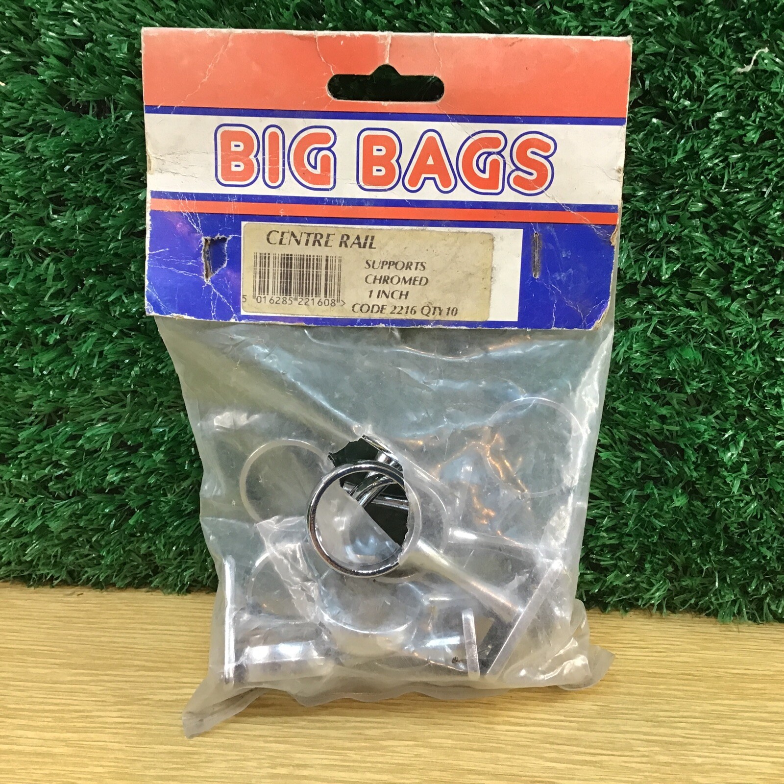 Centre Rail / Wardrobe Support Chromed 1 Inch X 8 Vintage Retro...