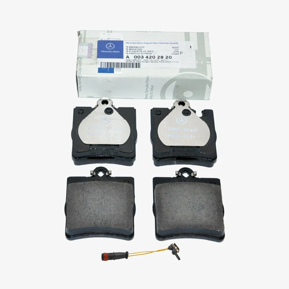 Pastillas de freno traseras con sensor de freno para Mercedes C240 C280 C320 C350 CLK320 350 Foto 4 de 4