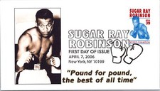SC#4020 FDC - Sugar Ray Robinson - B&W Photo Cachet - F32339